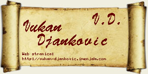 Vukan Đanković vizit kartica